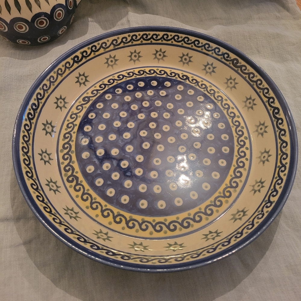 Polish Pottery Pie & Quiche Baking Dish Bolswelic